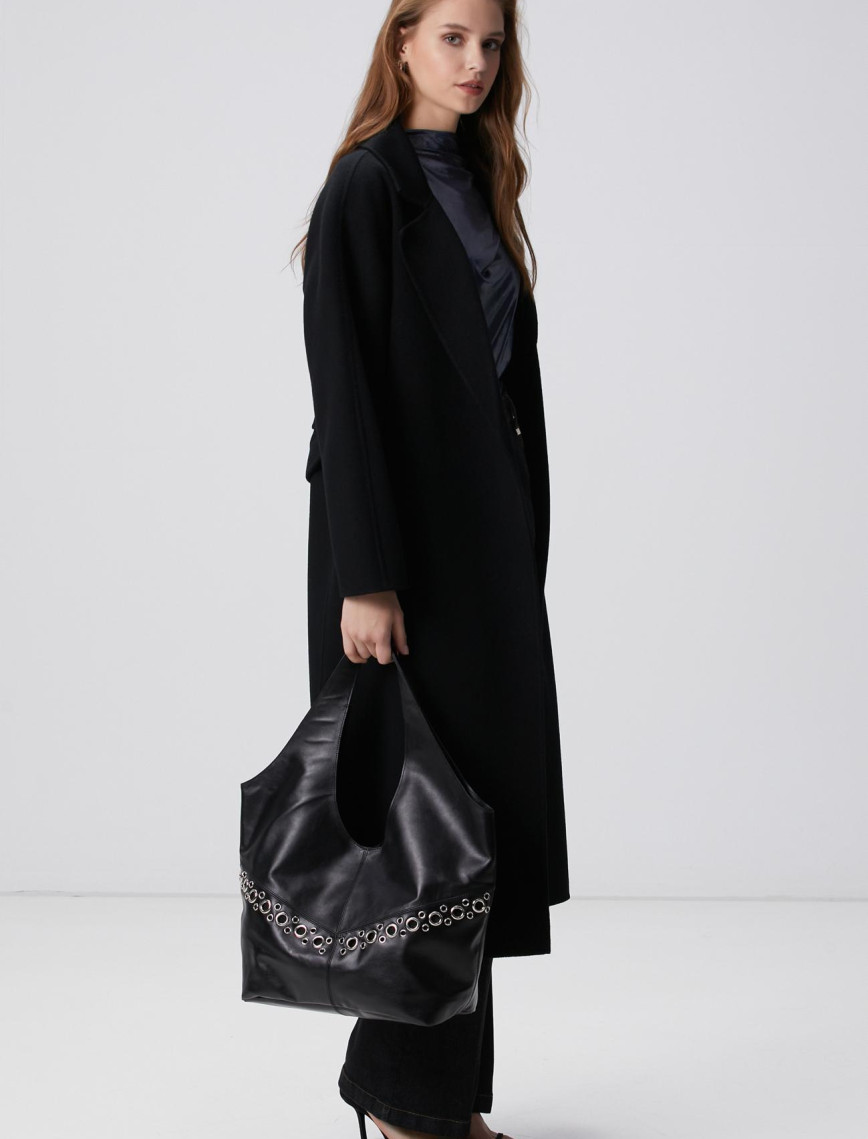 Network Kadın Siyah Deri Çanta Network Kadın Siyah Deri Çanta