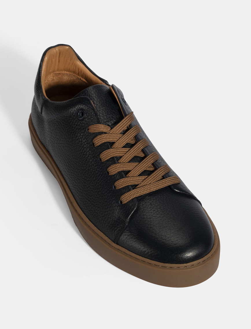 Erkek Lacivert Bağcıklı Deri Günlük Ayakkabı Erkek Lacivert Bağcıklı Deri Günlük Ayakkabı