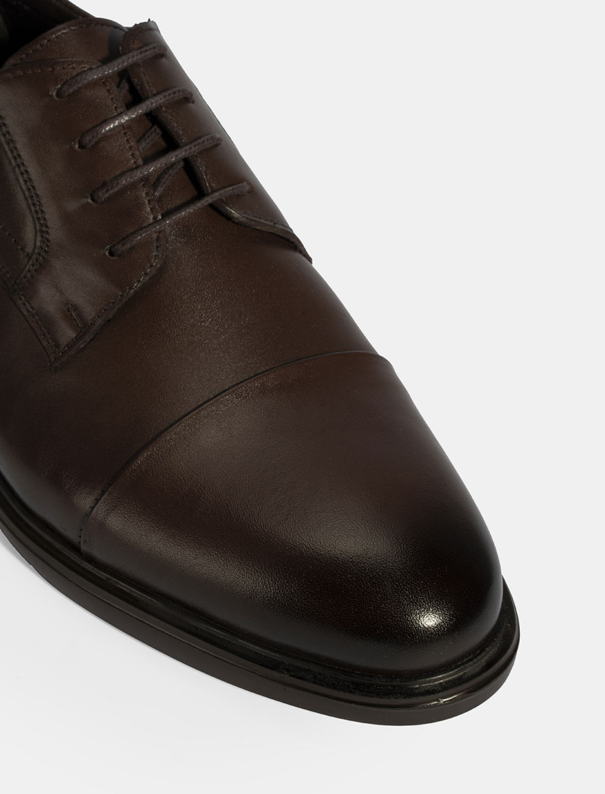 Erkek Kahve Bağcıklı Deri Klasik Ayakkabı Erkek Kahve Bağcıklı Deri Klasik Ayakkabı