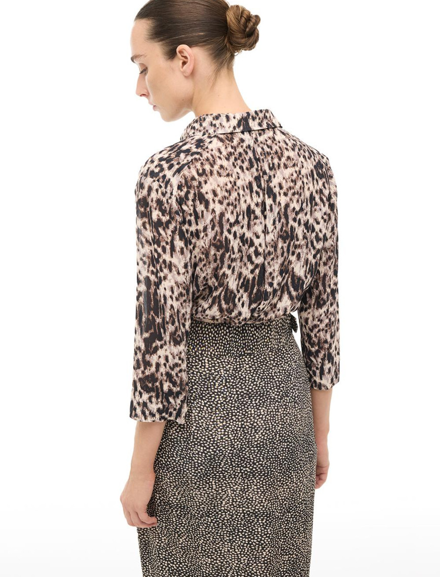 Kahverengi Awen Regular Fit Gömlek Yaka Uzun Kol Gomlek Kahverengi Awen Regular Fit Gömlek Yaka Uzun Kol Gomlek