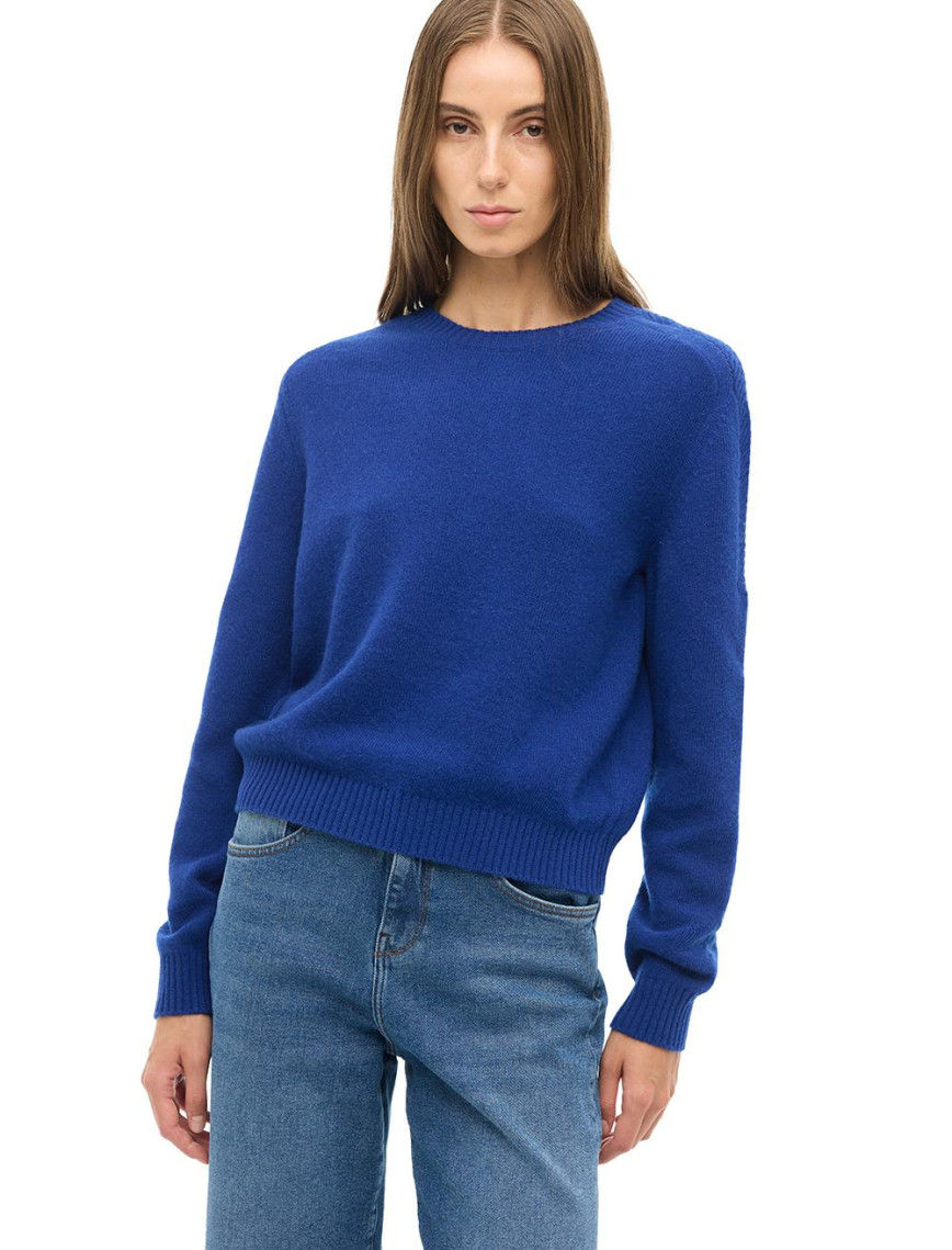 Saks Bisiklet Yaka Triko Kazak Saks Bisiklet Yaka Triko Kazak