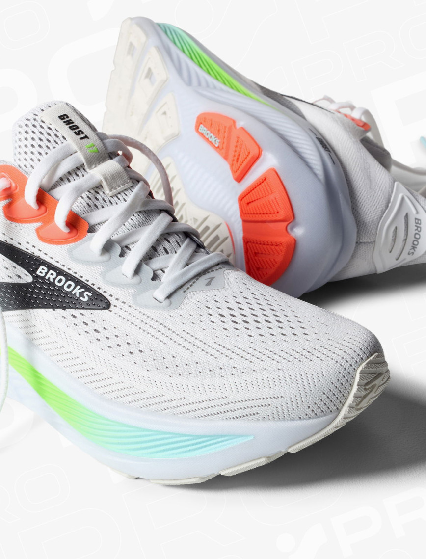 Brooks Ghost 17 Erkek Beyaz Koşu Ayakkabısı Brooks Ghost 17 Erkek Beyaz Koşu Ayakkabısı