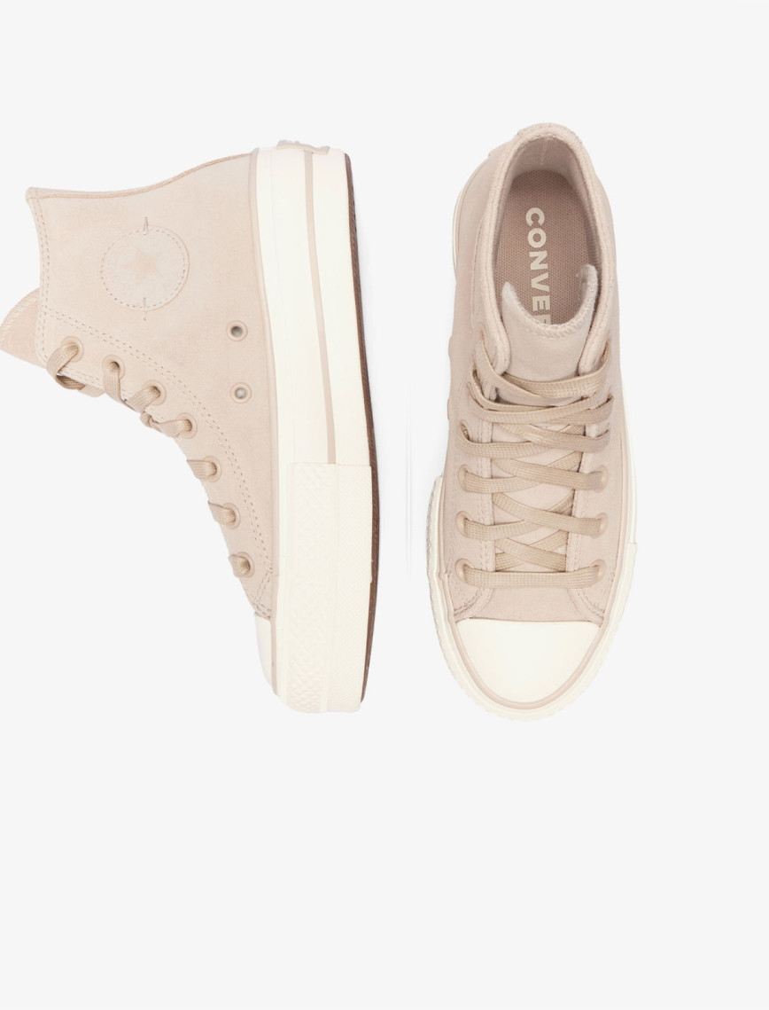 Converse Chuck Taylor All Star Lift Kadın Bej Sneaker Converse Chuck Taylor All Star Lift Kadın Bej Sneaker