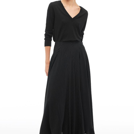 Siyah Yüksek Bel Diz Boy Etek Siyah Yüksek Bel Diz Boy Etek