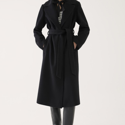 Vincent Siyah Renk Kadın Kaban