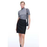 Morningstar Slim Fit Diz Üstü Siyah Etek Morningstar Slim Fit Diz Üstü Siyah Etek