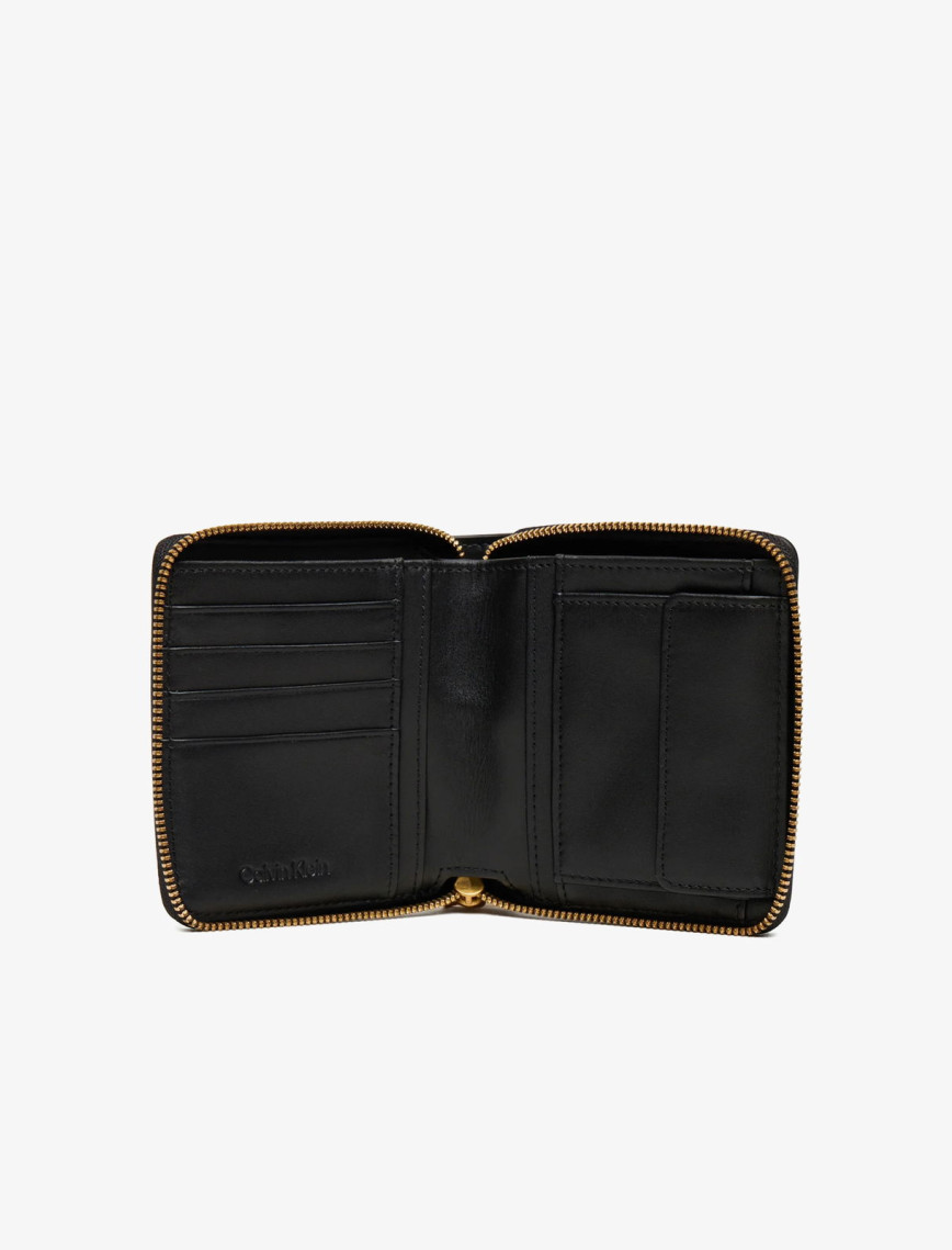 Calvin Klein Hardware Square Zip Around Kadın Siyah Cüzdan Calvin Klein Hardware Square Zip Around Kadın Siyah Cüzdan