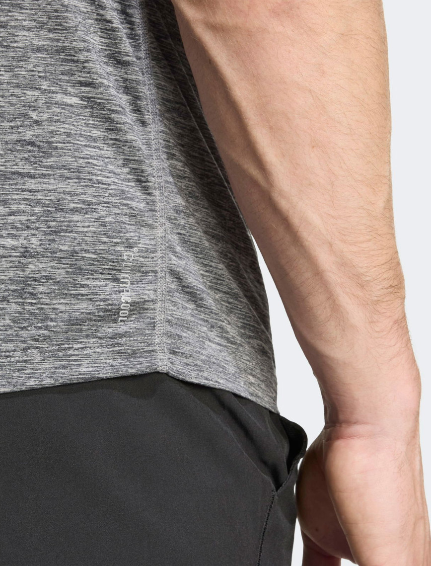 adidas Own The Run Melange Erkek Gri Koşu T-Shirt adidas Own The Run Melange Erkek Gri Koşu T-Shirt