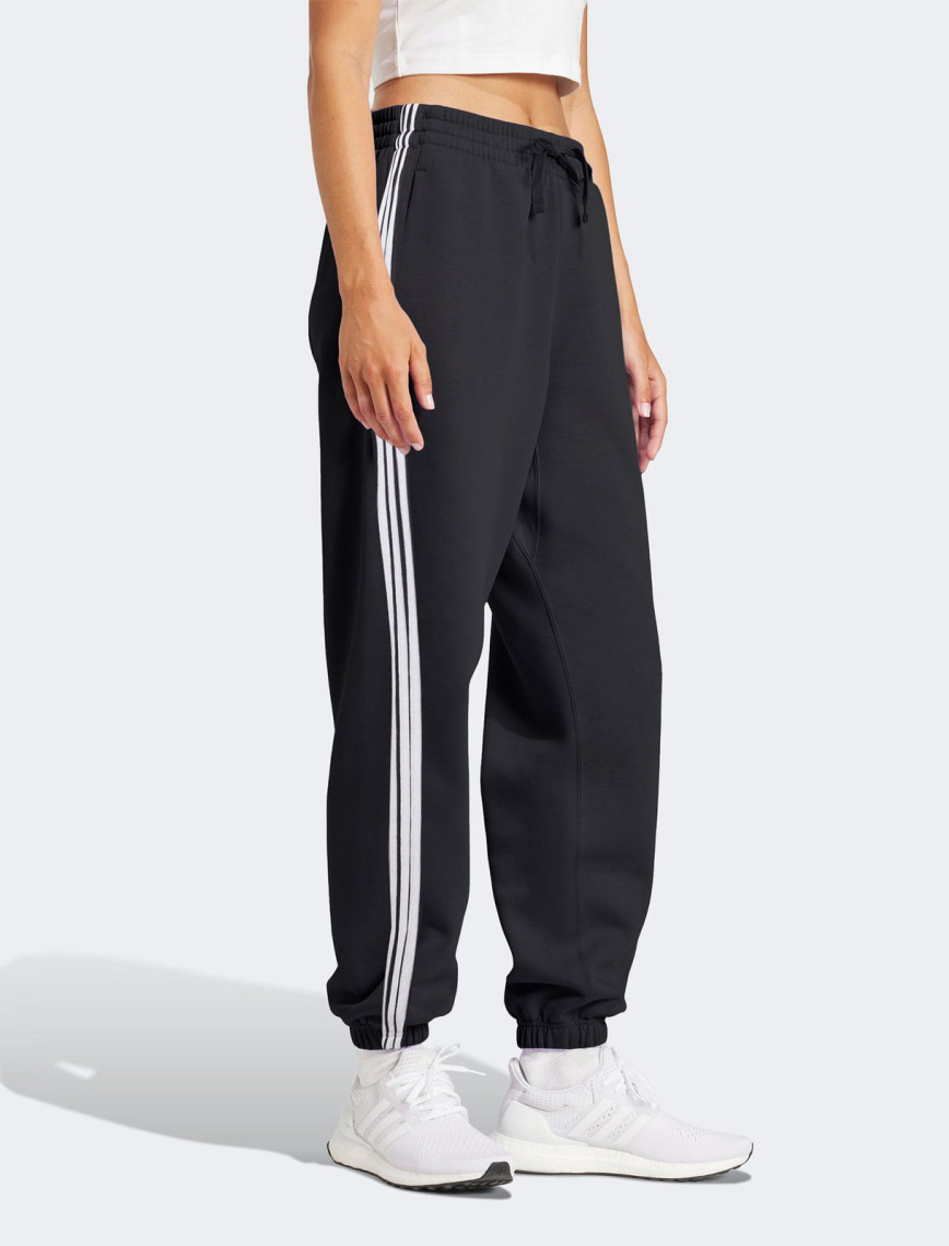 adidas Essentials 3 Stripes French Terry Cuffed Kadın Siyah Eşofman Altı adidas Essentials 3 Stripes French Terry Cuffed Kadın Siyah Eşofman Altı