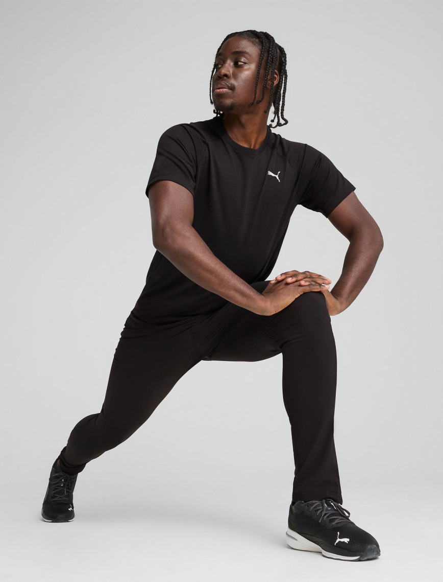 Puma Run Velocity Tri-Blend Erkek Siyah Koşu T-Shirt Puma Run Velocity Tri-Blend Erkek Siyah Koşu T-Shirt