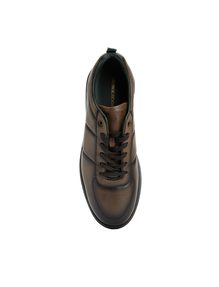 George Hogg Erkek Kahverengi Günlük Rahat Deri Sneaker George Hogg Erkek Kahverengi Günlük Rahat Deri Sneaker