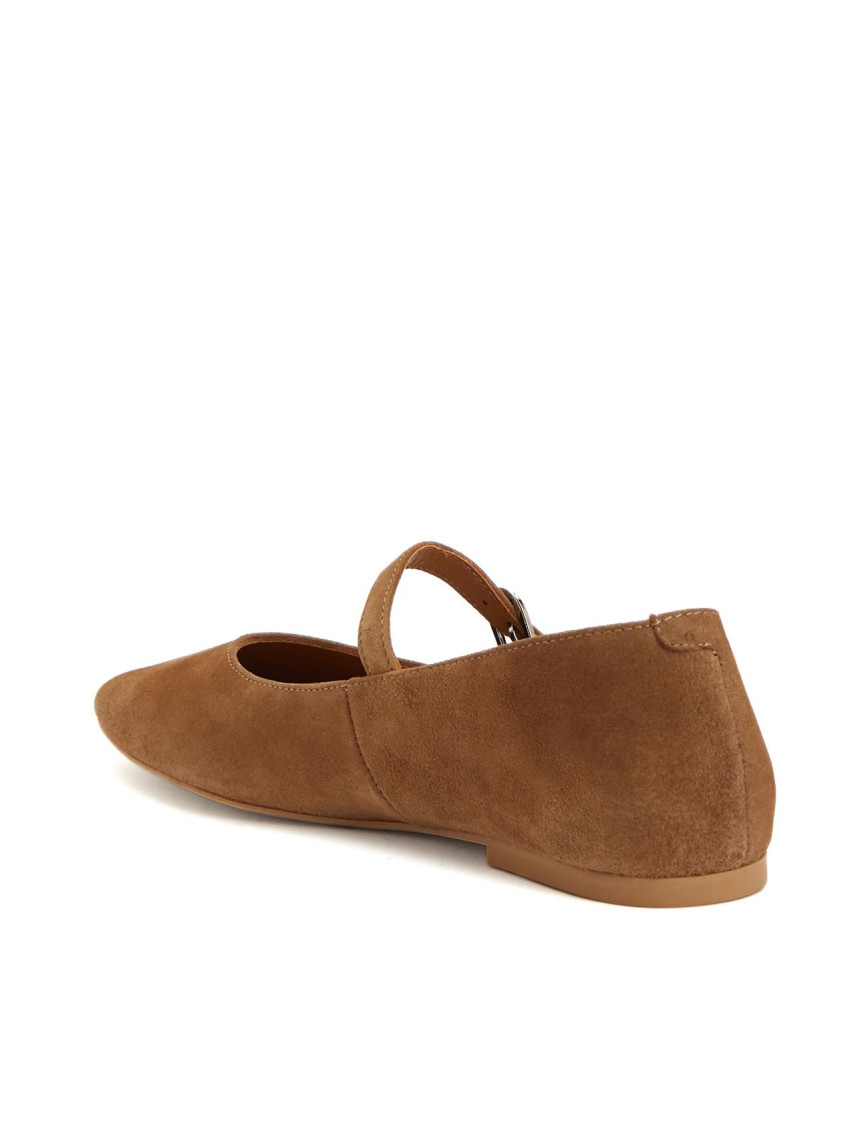 Divarese Kadın Tütün Süet Babet Divarese Kadın Tütün Süet Babet