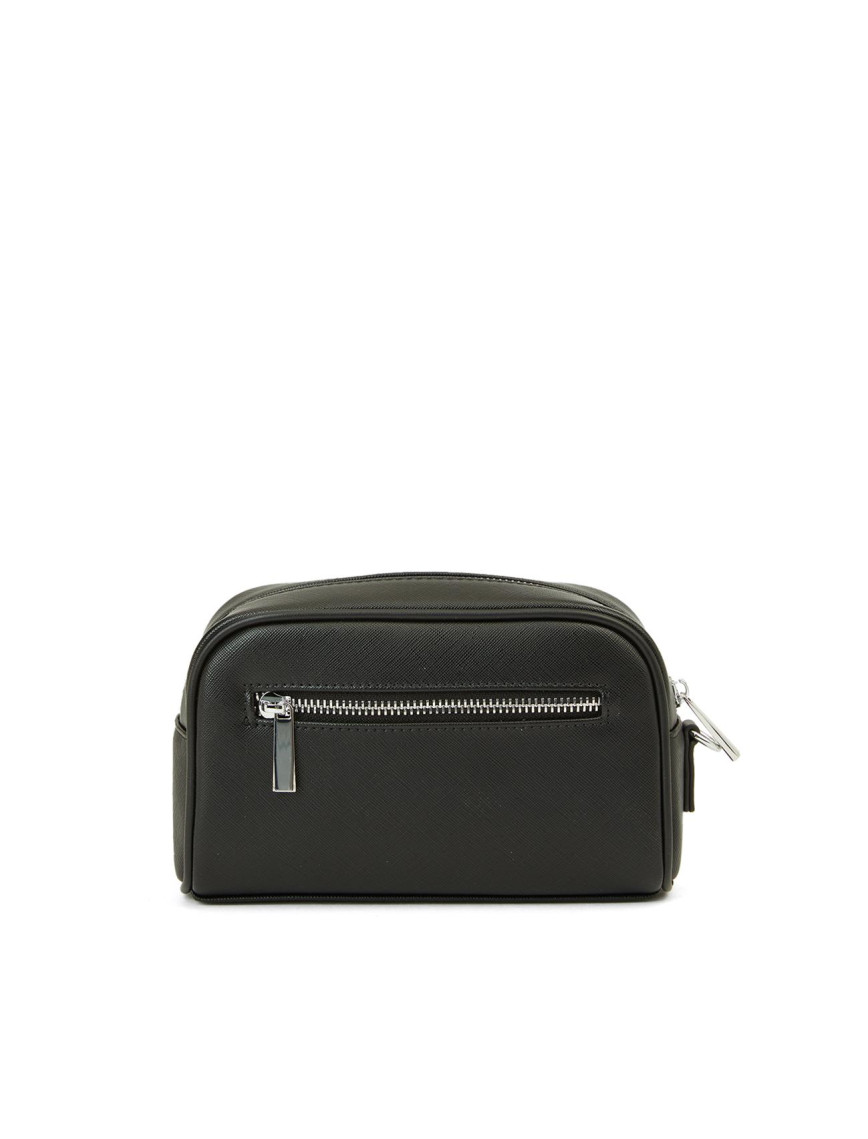 Network Erkek Siyah Suni Deri Kozmetik Çantası Network Erkek Siyah Suni Deri Kozmetik Çantası
