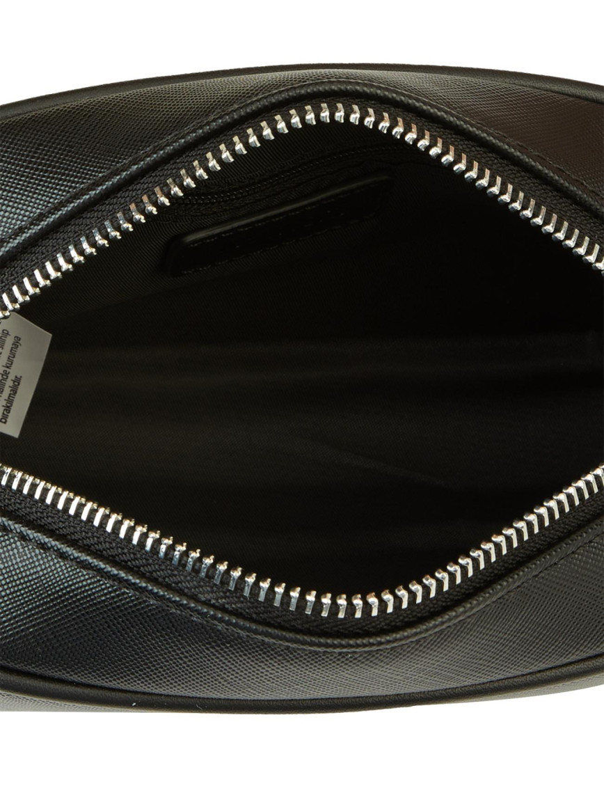 Network Erkek Siyah Suni Deri Kozmetik Çantası Network Erkek Siyah Suni Deri Kozmetik Çantası