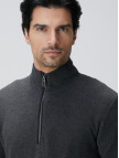 Network Erkek Antrasit Dik Yaka Fermuarlı Sweatshirt Network Erkek Antrasit Dik Yaka Fermuarlı Sweatshirt