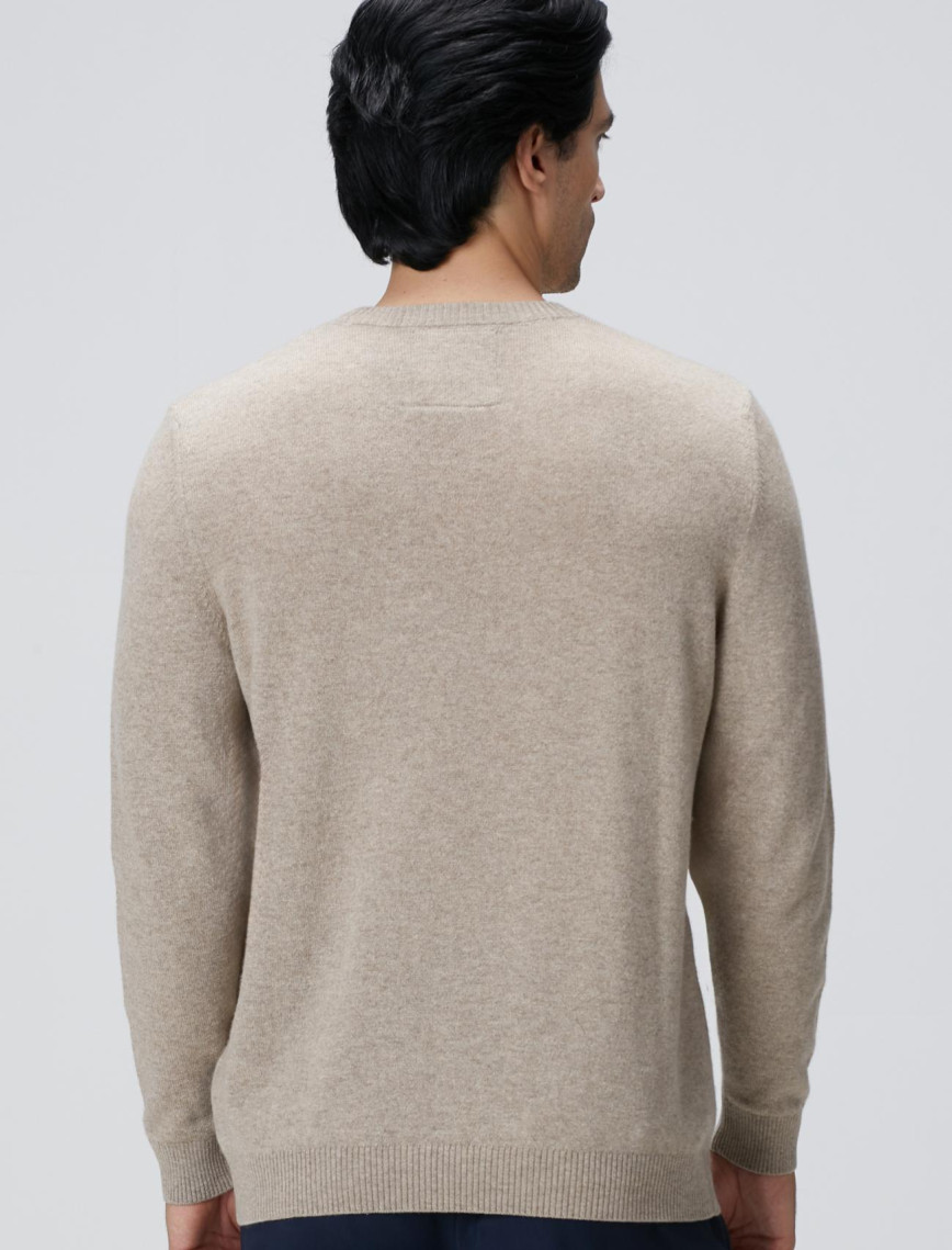 Network Erkek Limited Bej Melanj Kaşmir Triko Network Erkek Limited Bej Melanj Kaşmir Triko