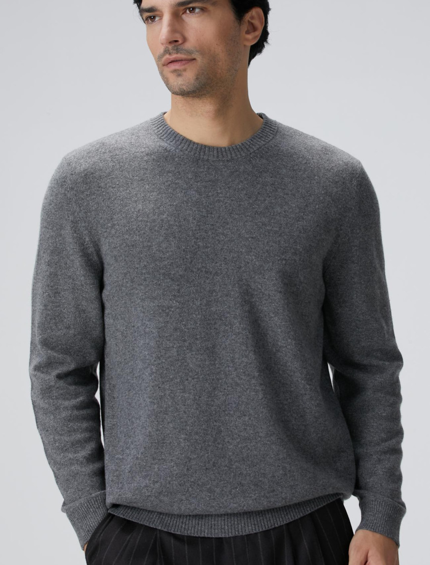 Network Erkek Limited Gri Melanj Kaşmir Triko Network Erkek Limited Gri Melanj Kaşmir Triko