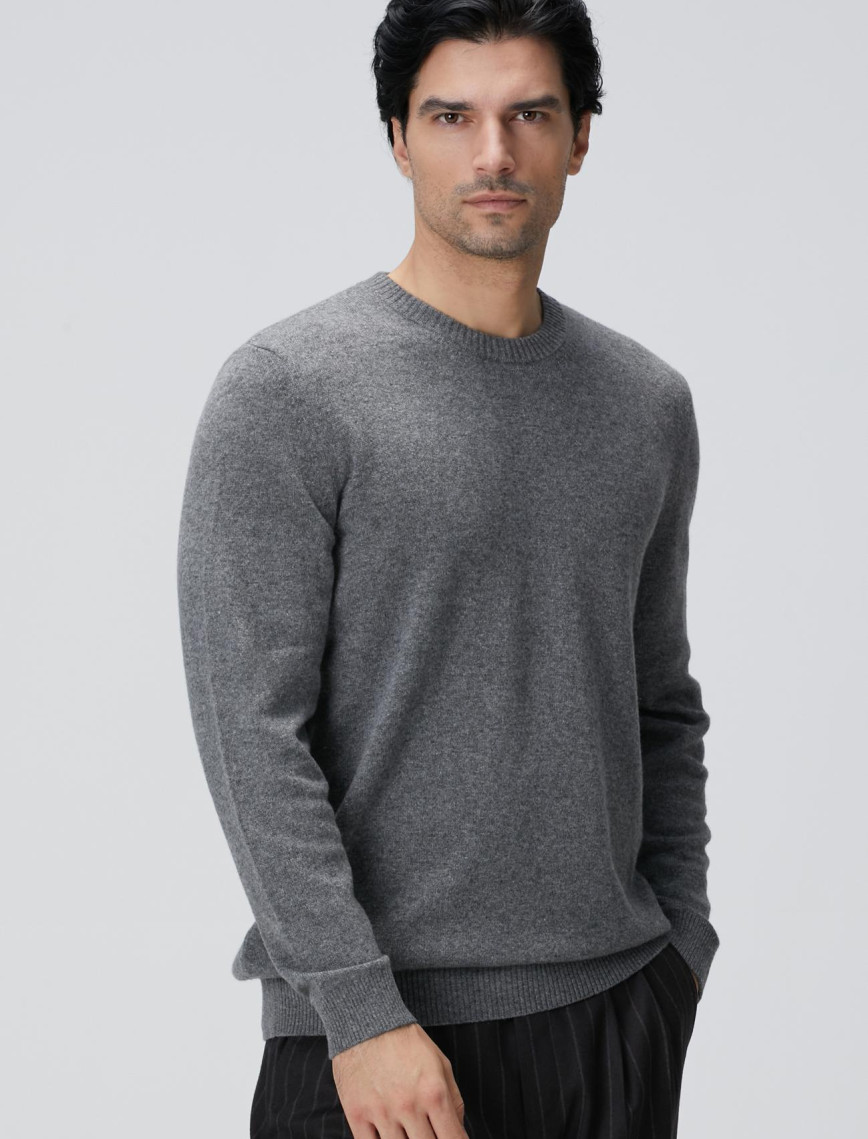 Network Erkek Limited Gri Melanj Kaşmir Triko Network Erkek Limited Gri Melanj Kaşmir Triko