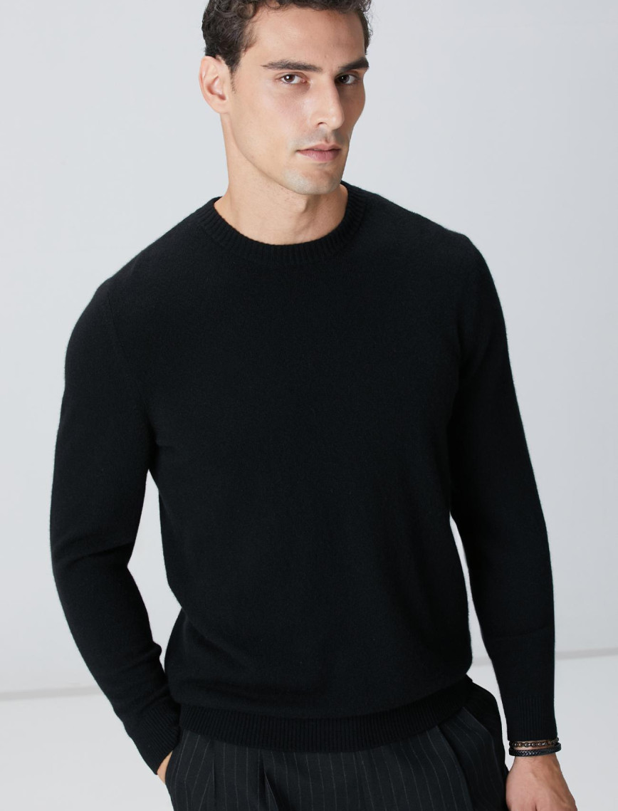 Network Erkek Lacivert Limited Kaşmir Triko Kazak Network Erkek Lacivert Limited Kaşmir Triko Kazak