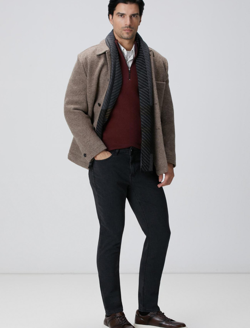 Network Erkek Bordo Triko Kazak Network Erkek Bordo Triko Kazak