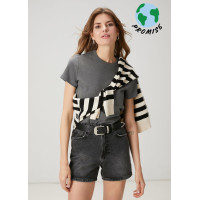 Beymen Club Kadın Gri Melanj T-shirt Beymen Club Kadın Gri Melanj T-shirt