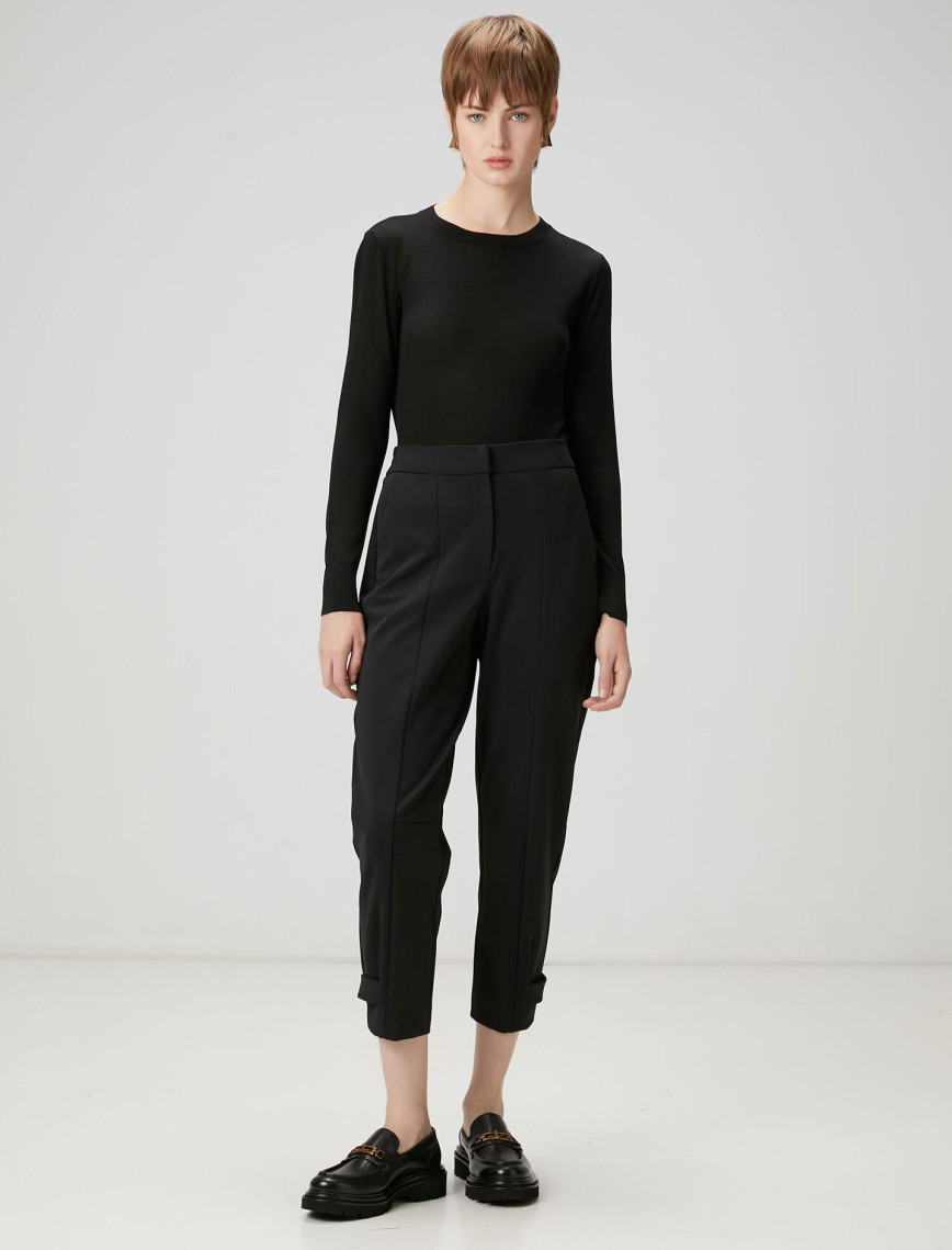 Beymen Club Kadın Siyah Scuba Jogger Pantolon Beymen Club Kadın Siyah Scuba Jogger Pantolon