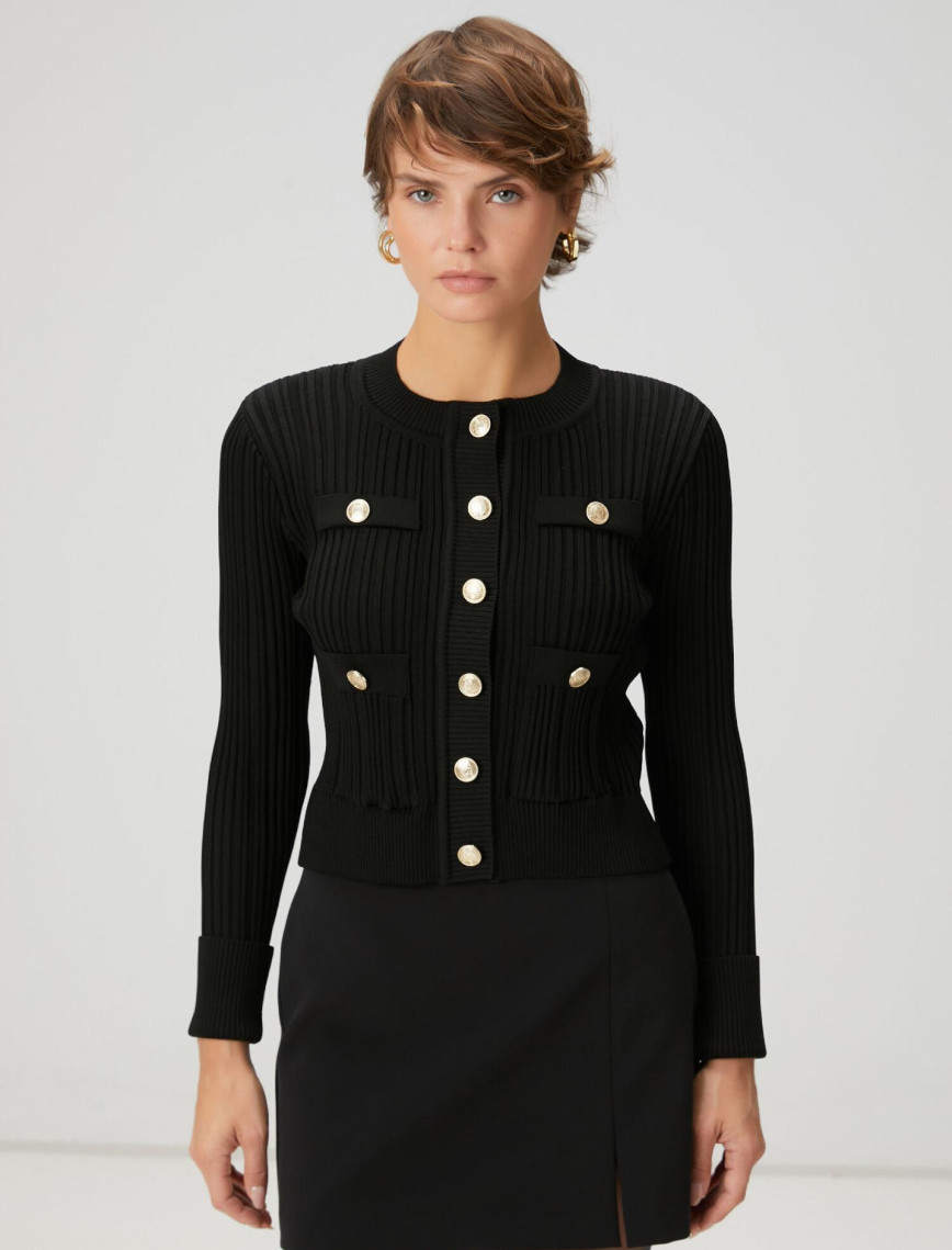 Beymen Club Kadın Siyah Triko Ceket Beymen Club Kadın Siyah Triko Ceket