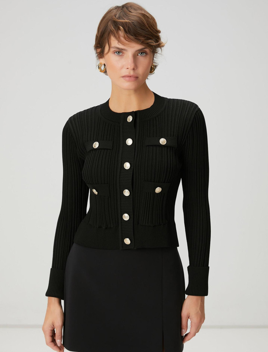 Beymen Club Kadın Siyah Triko Ceket Beymen Club Kadın Siyah Triko Ceket