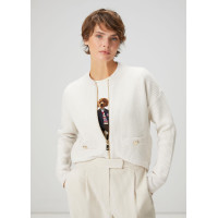 Beymen Club Kadın Açık Bej Ottoman Dokulu Yün Bomber Ceket Beymen Club Kadın Açık Bej Ottoman Dokulu Yün Bomber Ceket