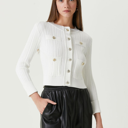 Beymen Club Kadın Kırık Beyaz Triko Ceket