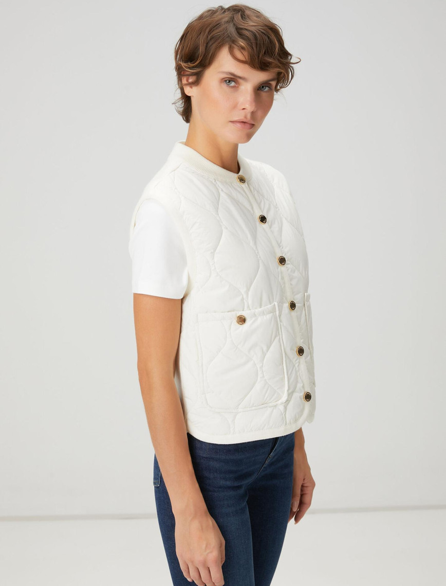 Beymen Club Kadın Ekru Bomber Yelek Beymen Club Kadın Ekru Bomber Yelek