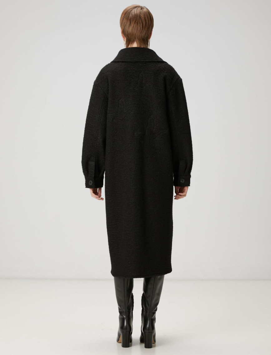 Beymen Club Kadın Siyah Uzun Dış Gömlek Beymen Club Kadın Siyah Uzun Dış Gömlek