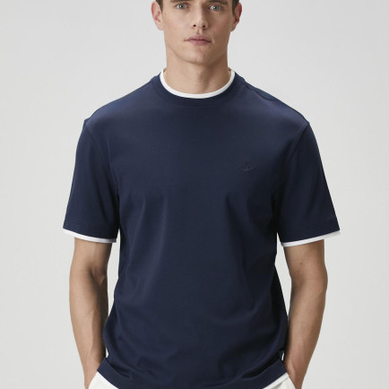 Beymen Club Erkek Lacivert Kontrast T-shirt