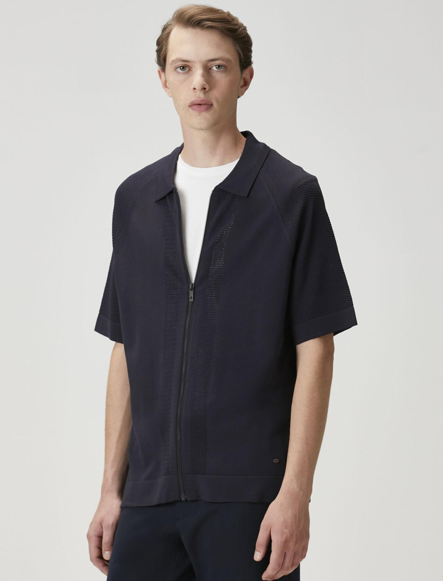 Beymen Club Erkek Koyu Lacivert Polo Yaka Triko Gömlek Beymen Club Erkek Koyu Lacivert Polo Yaka Triko Gömlek