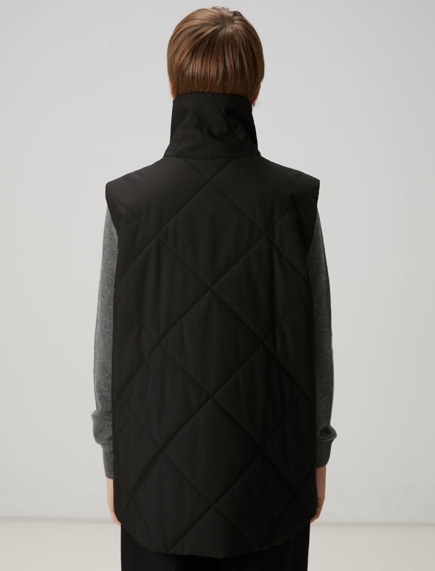 Beymen Club Kadın Siyah Kapitoneli Kruvaze Yelek Beymen Club Kadın Siyah Kapitoneli Kruvaze Yelek