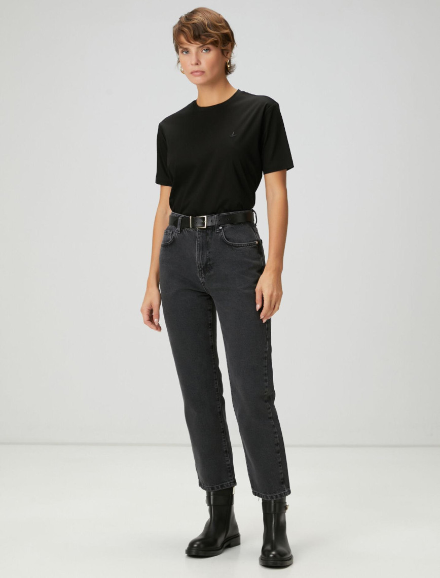 Beymen Club Kadın Siyah T-shirt Beymen Club Kadın Siyah T-shirt