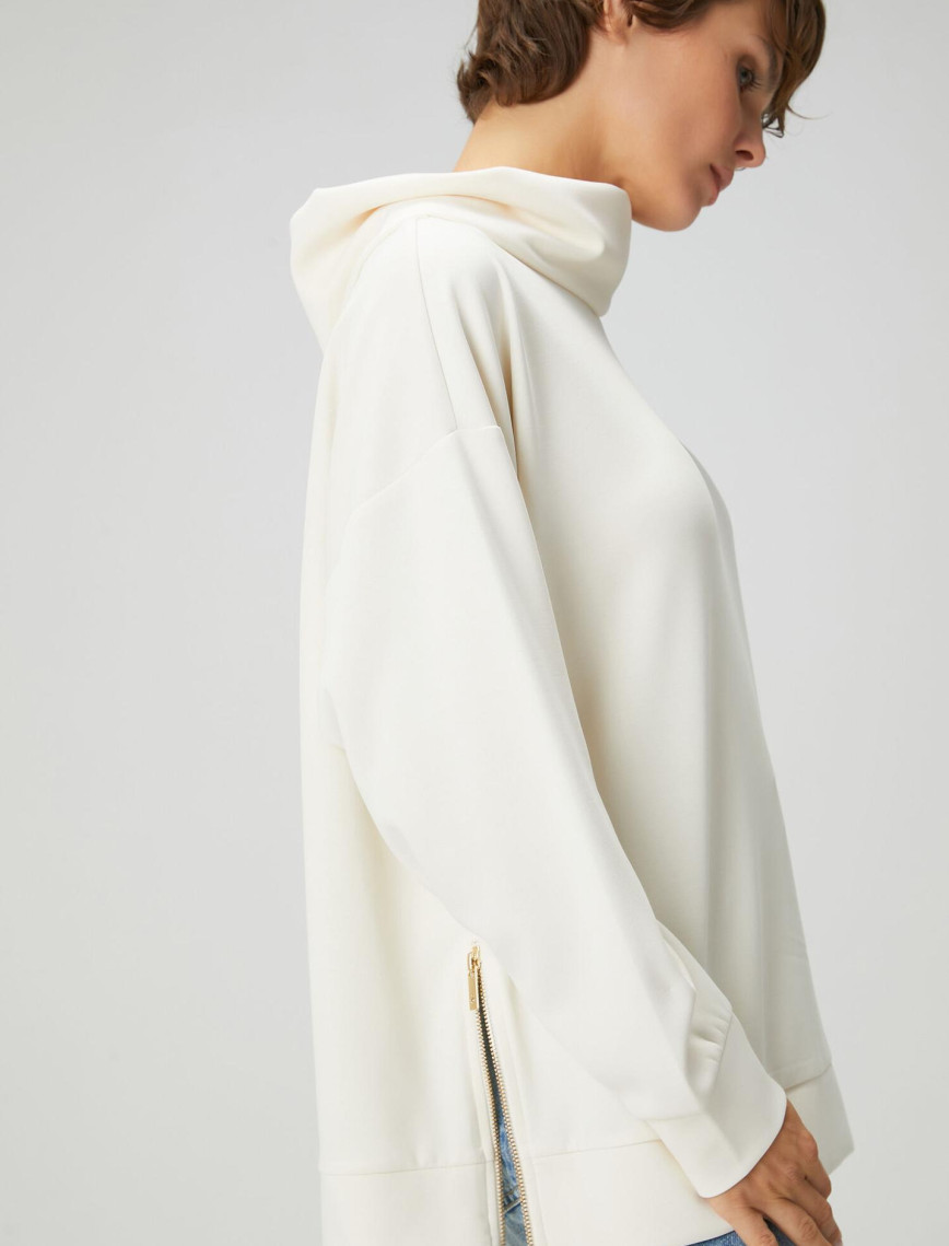 Beymen Club Kadın Ekru Dökümlü Sweatshirt