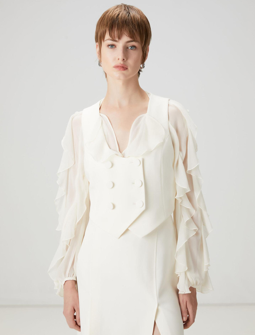 Beymen Club Kadın Ekru Yelek Beymen Club Kadın Ekru Yelek