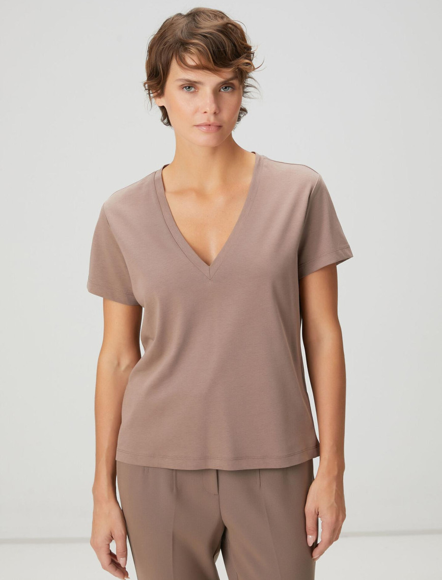 Beymen Club Kadın Vizon Basic T-shirt Beymen Club Kadın Vizon Basic T-shirt