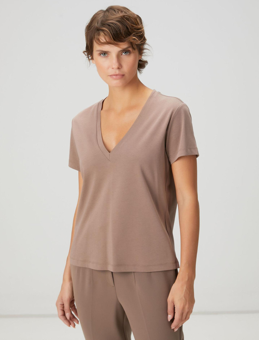 Beymen Club Kadın Vizon Basic T-shirt Beymen Club Kadın Vizon Basic T-shirt