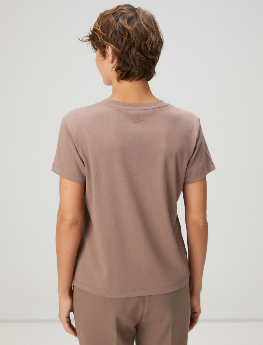 Beymen Club Kadın Vizon Basic T-shirt Beymen Club Kadın Vizon Basic T-shirt