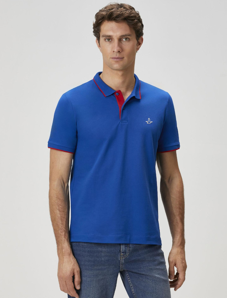 Beymen Club Erkek X Anadolu Efes Mavi Polo Yaka T-shirt Beymen Club Erkek X Anadolu Efes Mavi Polo Yaka T-shirt