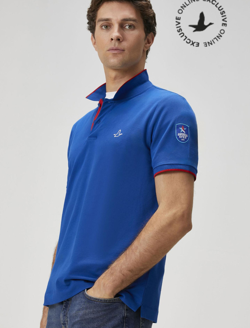 Beymen Club Erkek X Anadolu Efes Lacivert Polo Yaka T-shirt Beymen Club Erkek X Anadolu Efes Lacivert Polo Yaka T-shirt