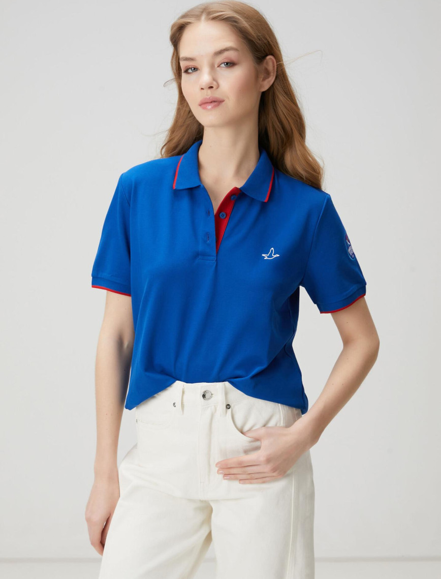 Beymen Club Kadın x Anadolu Efes Mavi Polo T-shirt Beymen Club Kadın x Anadolu Efes Mavi Polo T-shirt