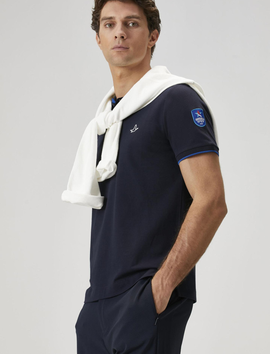 Beymen Club Erkek X Anadolu Efes Lacivert Polo Yaka T-shirt Beymen Club Erkek X Anadolu Efes Lacivert Polo Yaka T-shirt