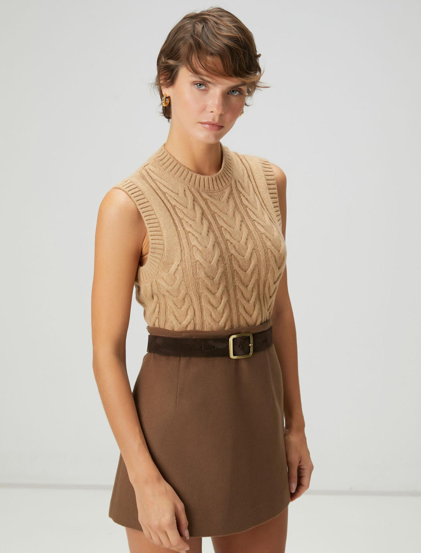Beymen Club Kadın Camel Balıksırtı Örgü Süveter Beymen Club Kadın Camel Balıksırtı Örgü Süveter