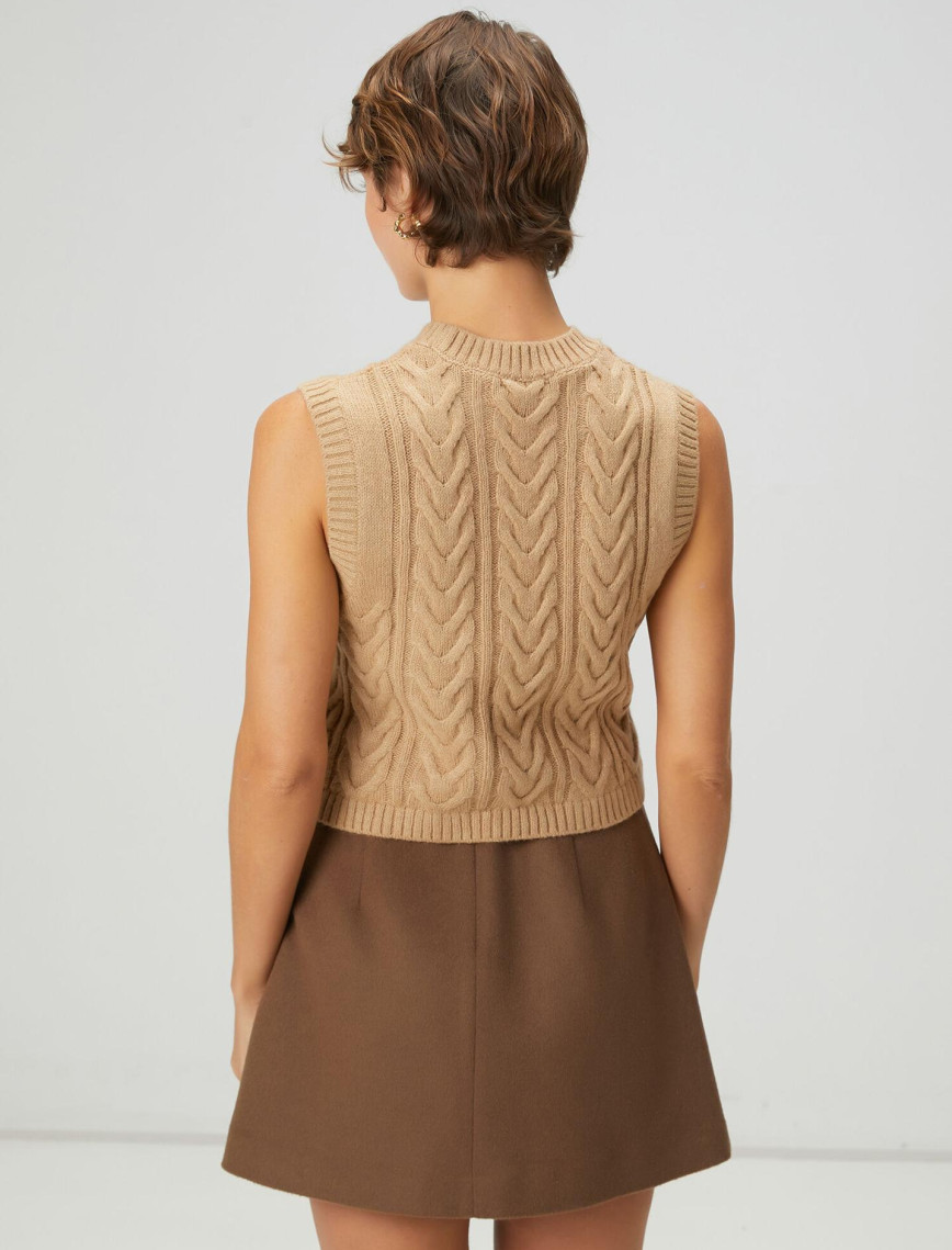 Beymen Club Kadın Camel Balıksırtı Örgü Süveter Beymen Club Kadın Camel Balıksırtı Örgü Süveter