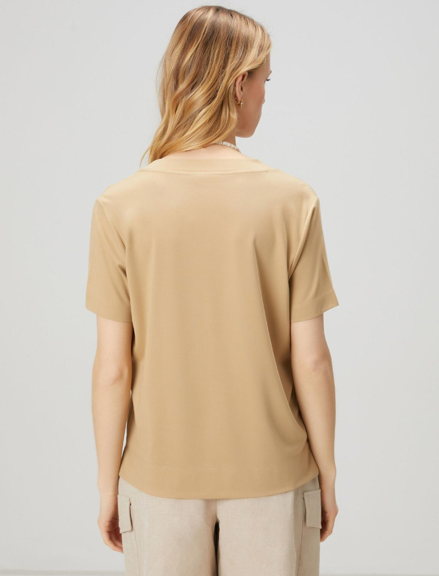 Beymen Club Kadın Bej Basic T-shirt Beymen Club Kadın Bej Basic T-shirt