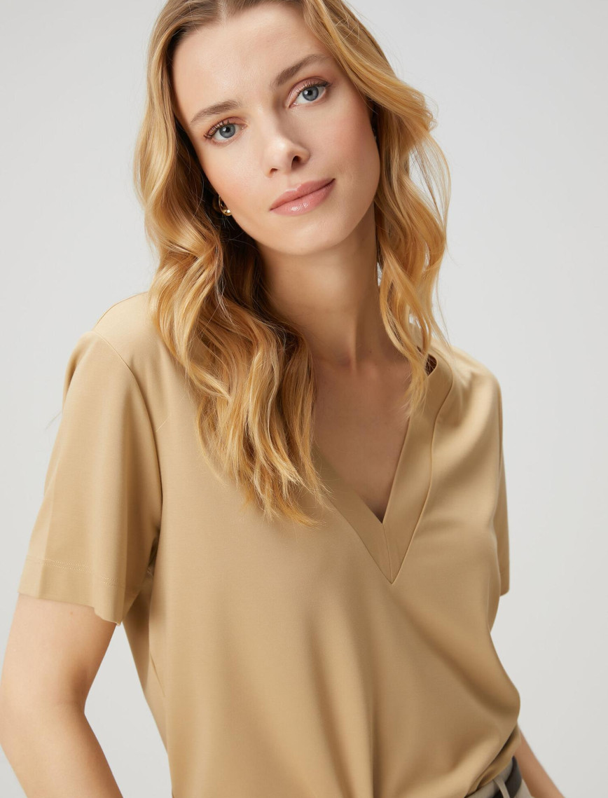 Beymen Club Kadın Bej Basic T-shirt Beymen Club Kadın Bej Basic T-shirt