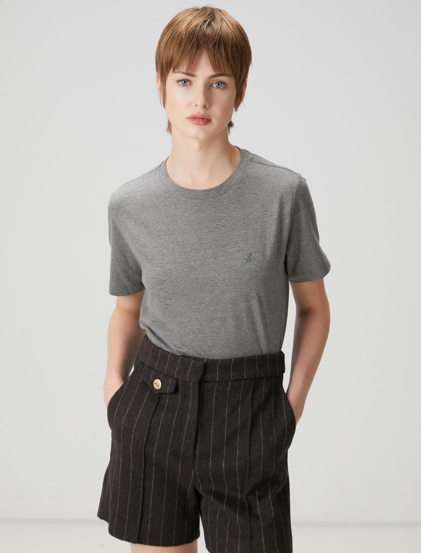 Beymen Club Kadın Gri T-shirt Beymen Club Kadın Gri T-shirt